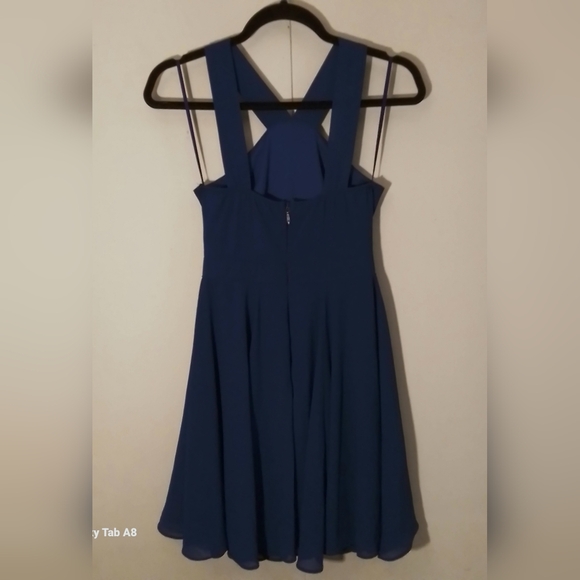 Lulu's Forevermore Blue Strappy Skater Dress size XS - Picture 6 of 14